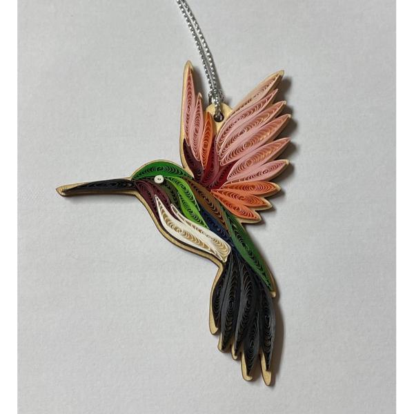 Hummingbird Quilled Ornament