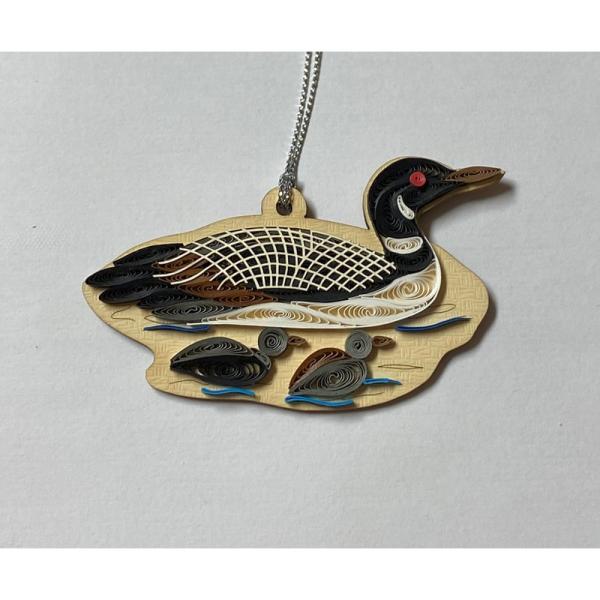 Loon Quilled Ornament