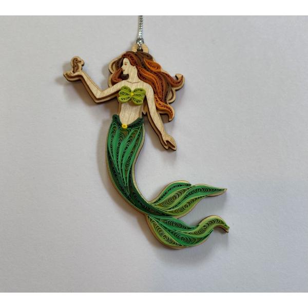 Mermaid Quilled Ornament