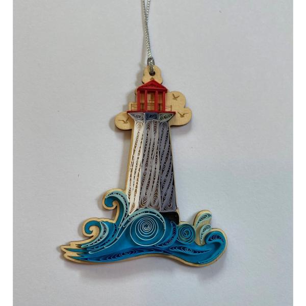 Lighthouse Quilled Ornament