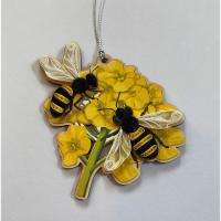 Bees Quilled Ornament-PCQO11041