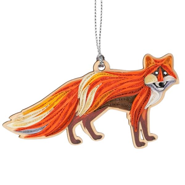 Fox Quilled Ornament