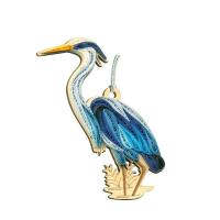 Blue Heron Quilled Ornament-PCQO11191