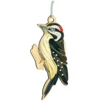 Downy Woodpecker Quilled Ornament-PCQO11194