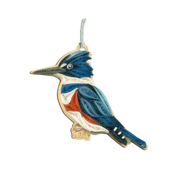 Kingfisher Quilled Ornament