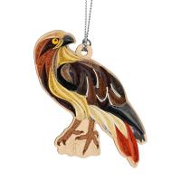 Red Tail Hawk Quilled Ornament-PCQO11199