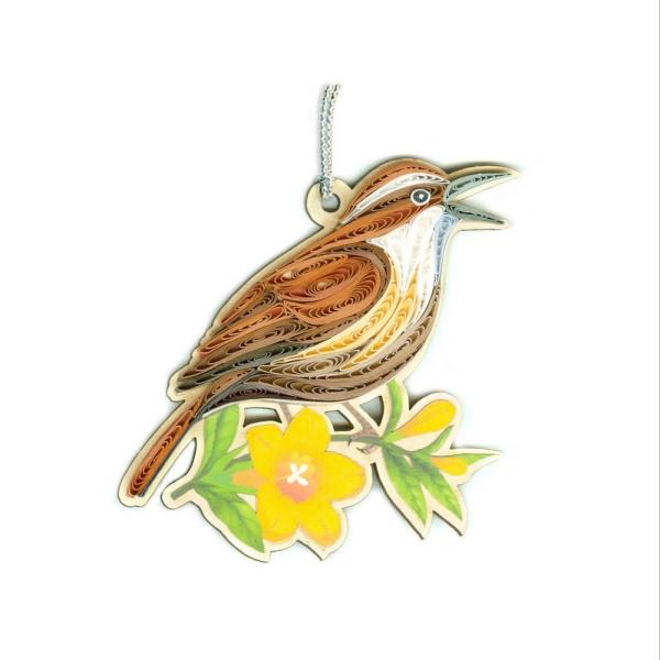 Wren Quilled Ornament Wren Quilled Ornament