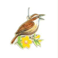 Wren Quilled Ornament-PCQO12185