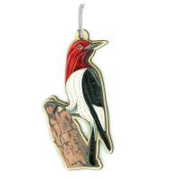 Red-Headed Woodpecker Quilled Ornament-PCQO12189