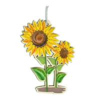Sunflower Quilled Ornament-PCQO12192