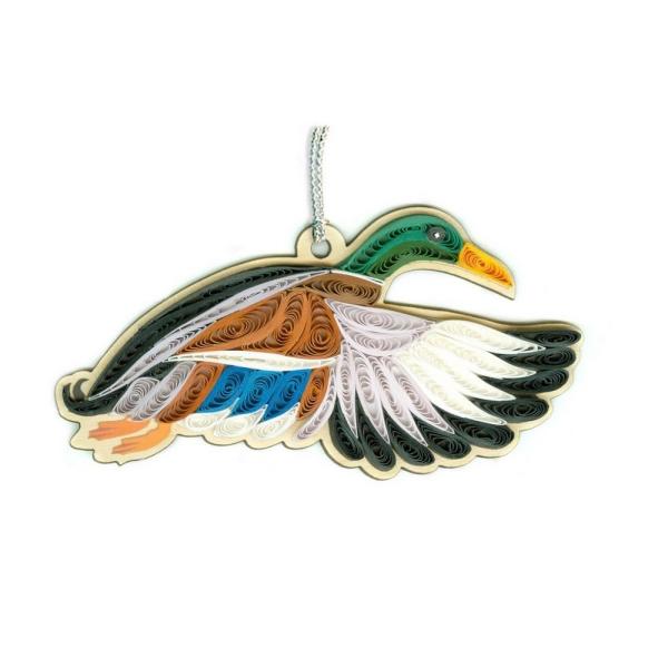 Mallard Duck Quilled Ornament Mallard Duck Quilled Ornament