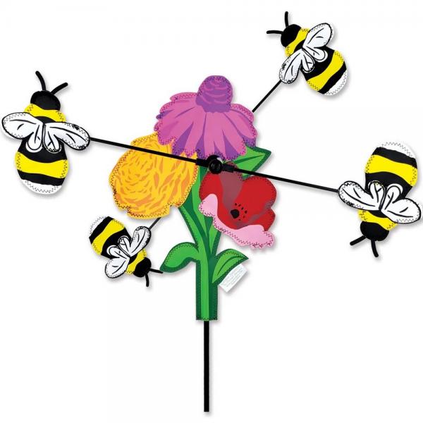 Bee and Flowers Whirligig Spinner