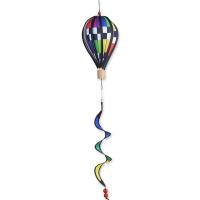 Hot Air Balloon Checkered Rainbow Small-PD25801
