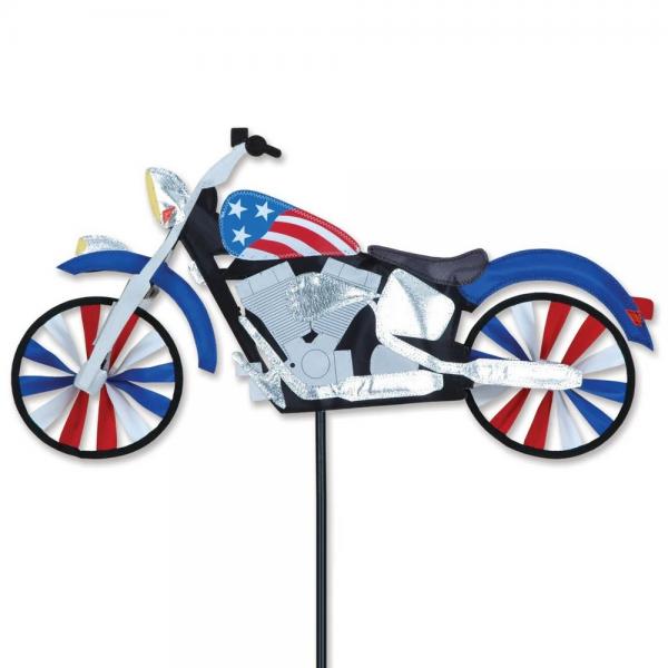 22 inch Patriotic Motorcycle Spinner