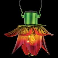 Mini Flower Solar Lantern Orange-REGAL12563