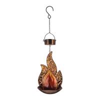 Blaze Solar Hanging Lantern Amber-REGAL12753