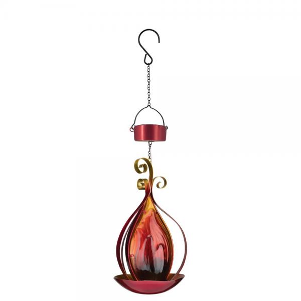 Blaze Solar Hanging Lantern Red