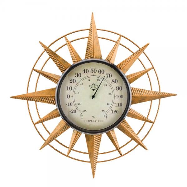 Thermometer Wal Decor Compass
