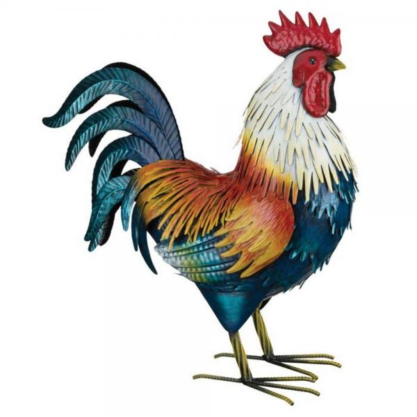 Golden Duckwing Rooster Decor