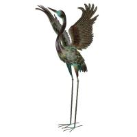 Green Patina Crane Wing Up-REGAL13508