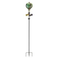 Balloon Spinner Solar Stake Green Swirl-REGAL13524