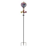Balloon Spinner Solar Stake Purple Swirl-REGAL13526