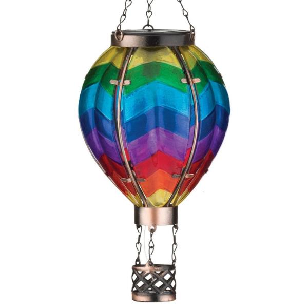 Hot Air Balloon Solar Lantern Small - Chevron