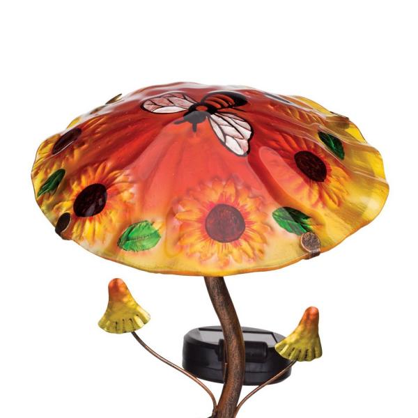 Mushroom Solar Stake - Bee