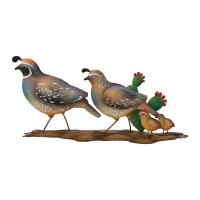 Quail Family Parade Decor-REGAL14395