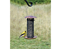 Songbird Essentials Copper Finish Finches Favorite 3 Tube Bird Feeder Se324c 