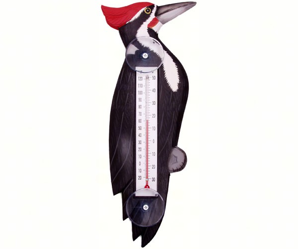 Woodpecker Small Window Thermometer
