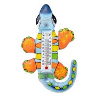 Climbing Multi Color Gecko Small Window Thermometer-SE2172108
