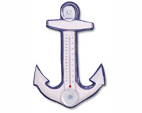 White & Blue Anchor Small Window Thermometer-SE2177020