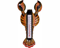 Brown Lobster Small Window Thermometer-SE2177021