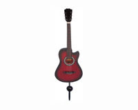 Red & Black Acoustic Guitar Single Wallhook-SE3153961