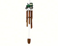 Green Tractor Bamboo Wind Chime-SE3361024