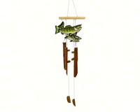 Bass Two Fish Bamboo Wind Chime-SE3361025