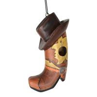 Cowboy Boot with Hat Bird House-SE3880213