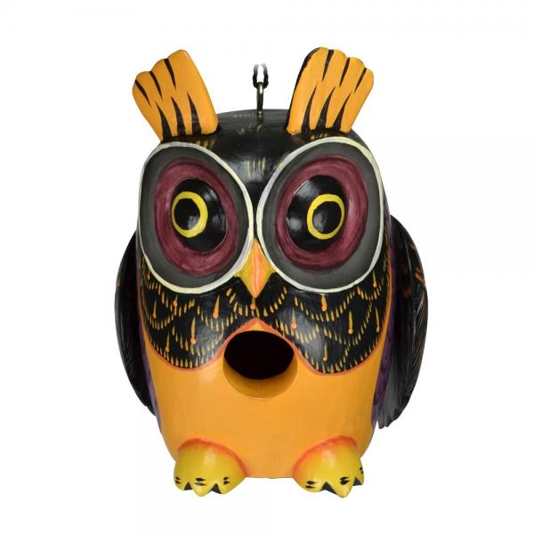 Fall Colors Owl Gord-O Bird House