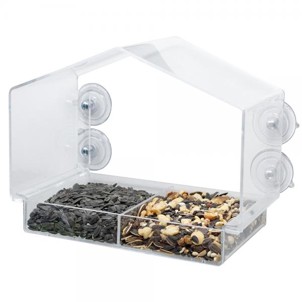 Window Feeder with Divided Tray
