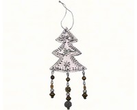 Bead Punched Metal Tree Ornament-SE9140118