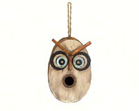 Retro Owl Bird House-SE983