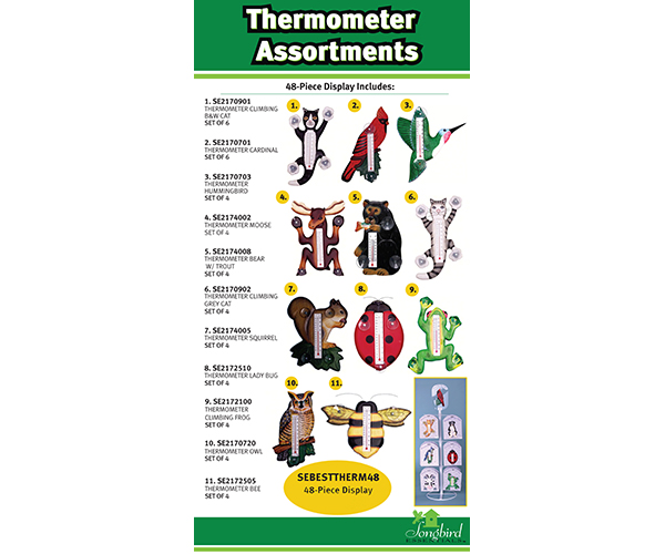 Thermometer Display Best Sellers 48 Piece