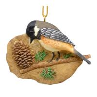 Chickadee Pine Cone Ornament-SEFWC150