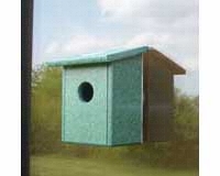 Recycled Plastic Nest View Window Bird House-SERUB78162
