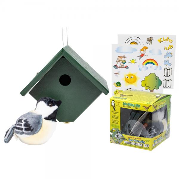Kids Bird House Kit with Audubon Sound Bird