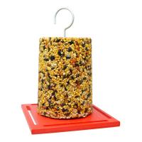 Recycled Large Red Cylinder Feeder-SERUBLCF