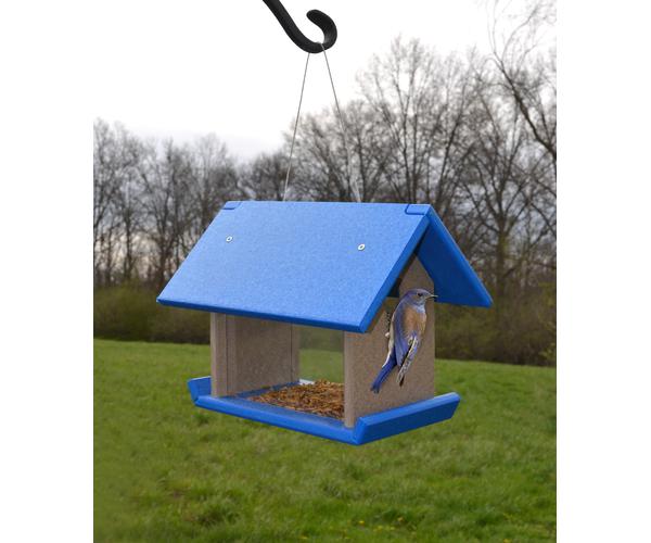 Mealworm Feeder Blue and Grey