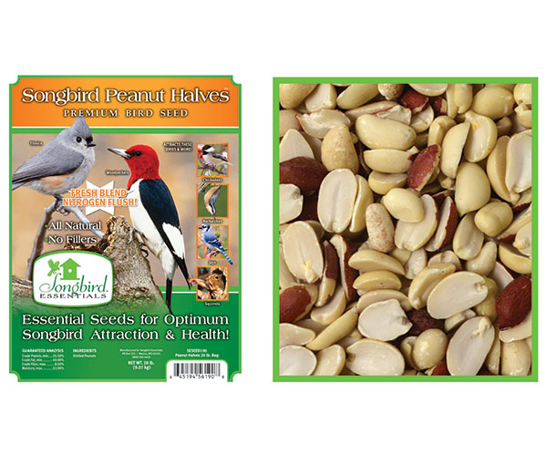 Songbird Peanut Halves 5lb bag plus freight
