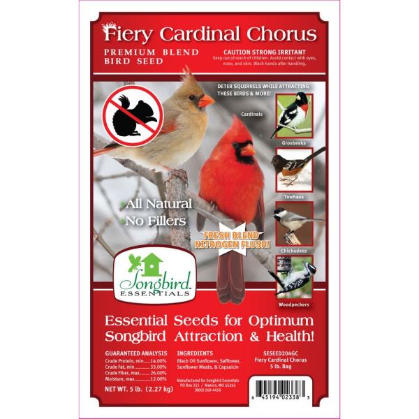 Fiery Cardinal Chorus 5lb bag plus freight Fiery Cardinal Chorus 5lb bag plus freight